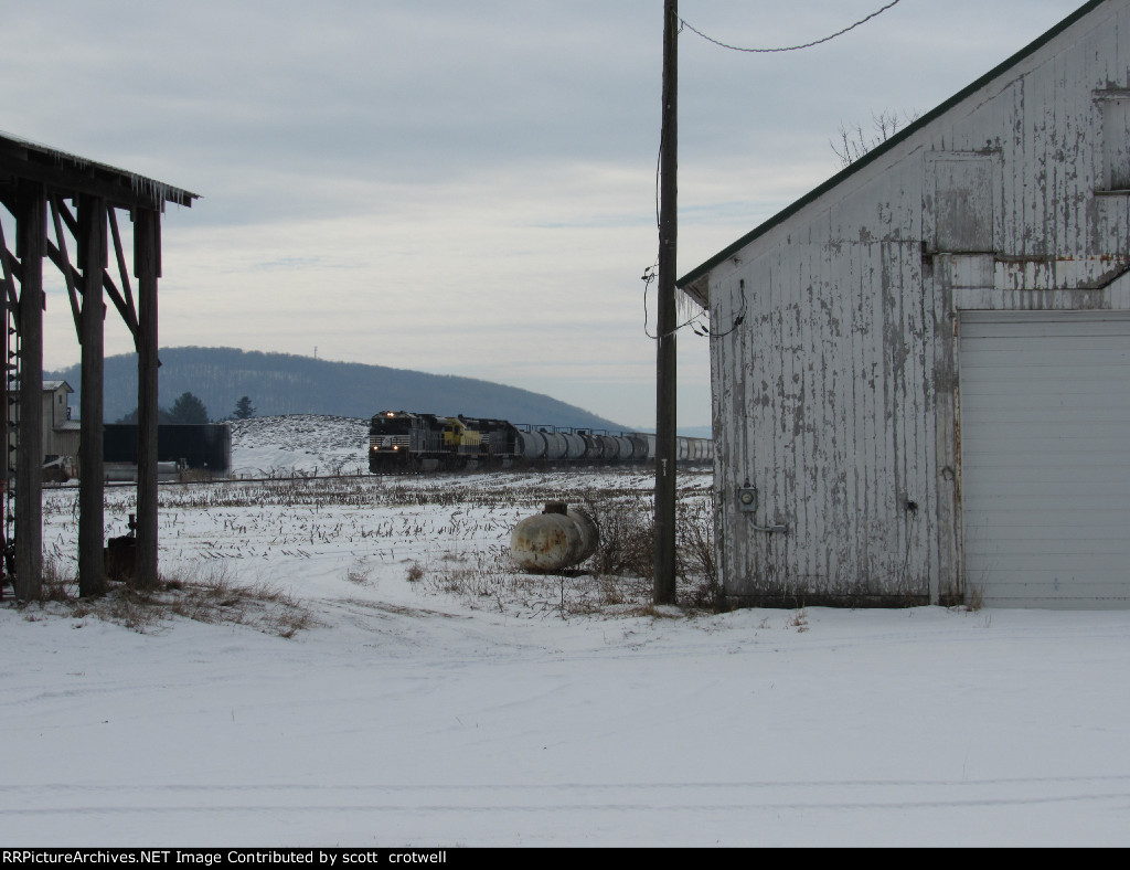 In between the farm structures